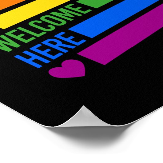 Iedereen is hier welkom poster (Hoek)