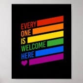 Iedereen is hier welkom poster (Voorkant)