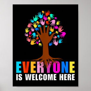 Iedereen is hier welkom poster