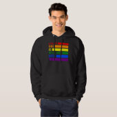 Iedereen is hier welkom. Rainbow Lgbetq Pride Tran Hoodie (Voorkant volledig)