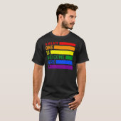 Iedereen is hier welkom. Rainbow Lgbetq Pride Tran T-shirt (Voorkant volledig)
