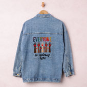 Iedereen is hier welkom - USA Diversiteit & Eenhei Denim Jacket (Hangar)