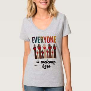 Iedereen is hier welkom - USA Diversiteit & Eenhei T-shirt