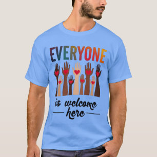 Iedereen is hier welkom - USA Diversiteit & Eenhei T-shirt
