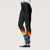 Iedereen is hier welkome vlag (Progress Pride) Leggings (Links)