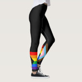 Iedereen is hier welkome vlag (Progress Pride) Leggings (Rechts)