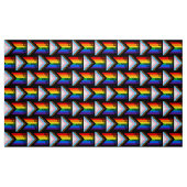 Iedereen is hier welkome vlag (Progress Pride) Stof (Fat Quarter)