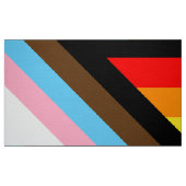 Iedereen is hier welkome vlag (Progress Pride) Stof (Fat Quarter)
