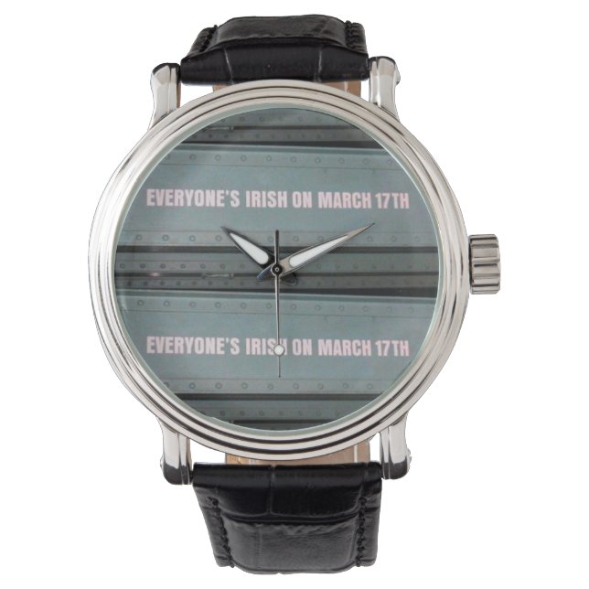 Iedereen is Iers... Horloge (Voorkant)