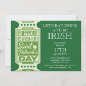 Iedereen is Iers St. Patrick's Day Party Kaart (Voorkant)