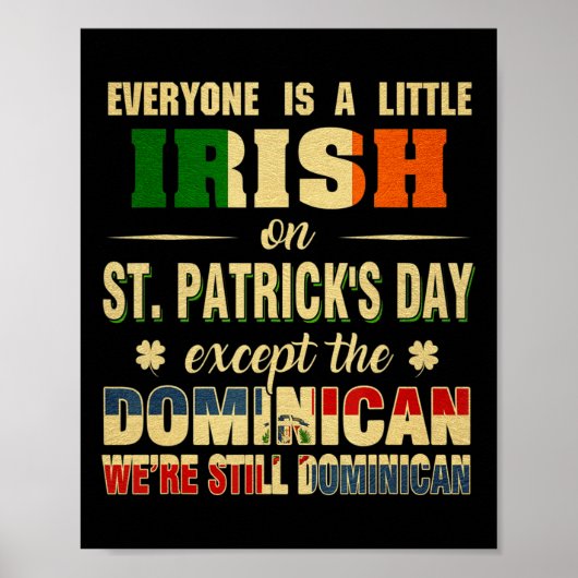 Iedereen is kleine Ierse St. Patrick's Day Behalve Poster (Voorkant)