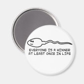 Iedereen is minstens één keer winnaar! magneet (Voorkant / Achterkant)