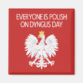 Iedereen is Pools op Dyngus Day Magnet (Voorkant)