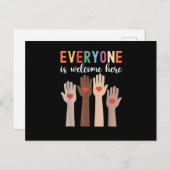 Iedereen is van harte welkom hier Idaho Teacher Briefkaart (Voorkant / Achterkant)