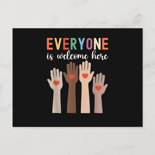 Iedereen is van harte welkom hier Idaho Teacher Briefkaart (Voorkant)