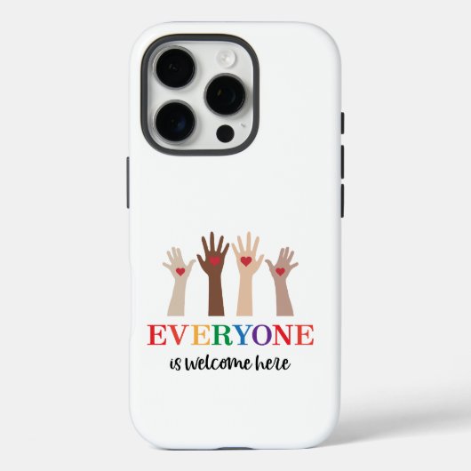Iedereen is van harte welkom hier Idaho Teacher Case-Mate iPhone Case (Achterkant)