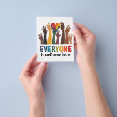 Iedereen is van harte welkom hier Idaho Teacher Flyer (Hand)