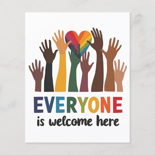 Iedereen is van harte welkom hier Idaho Teacher Flyer (Voorkant)