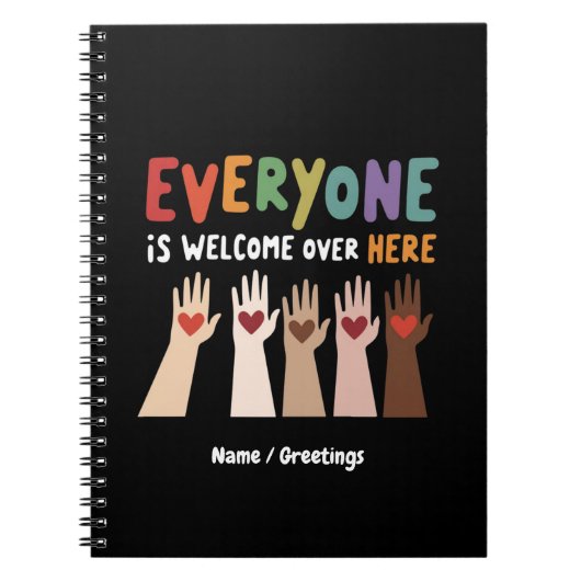 Iedereen is van harte welkom hier Idaho Teacher Notitieboek (Voorkant)