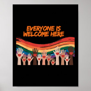 Iedereen is van harte welkom hier Idaho Teacher Poster