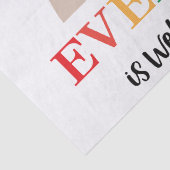 Iedereen is van harte welkom hier Idaho Teacher Tissuepapier (Detail)