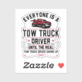 Iedereen is vrachtwagenchauffeur tot de echte sticker (Vel)