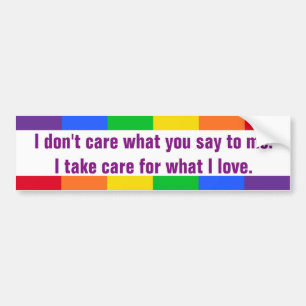 Iedereen is vrij bumpersticker