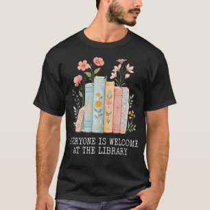 Iedereen Is Welkom Bij De Bibliotheek Bibliothecar T-shirt