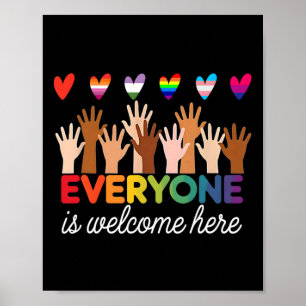 Iedereen is welkom bij de Idaho Teacher Support Poster