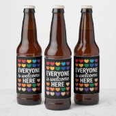 Iedereen is welkom bij LGBTQ Bier Etiket (Flessen)