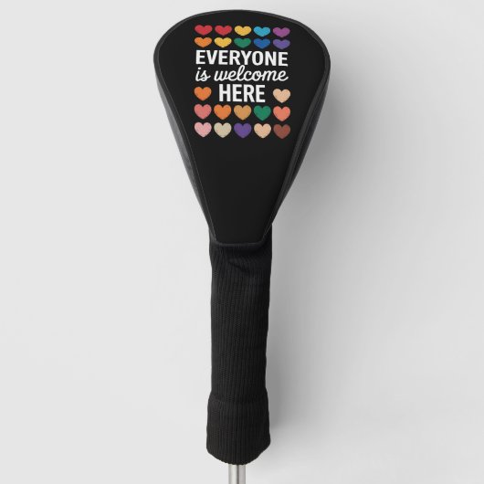 Iedereen is welkom bij LGBTQ Golfheadcover (Voorkant)