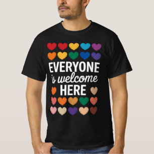 Iedereen is welkom bij LGBTQ T-shirt