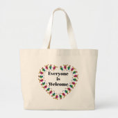 Iedereen is welkom Canvas tas (Voorkant)