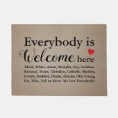 Iedereen is welkom deurmat (Voorkant)