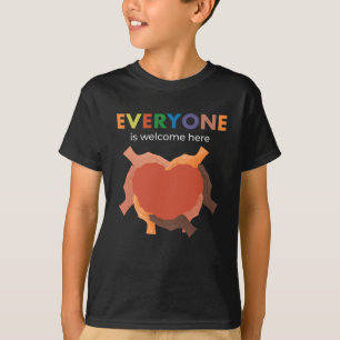 Iedereen is welkom, diversiteit en inclusie zijn g t-shirt