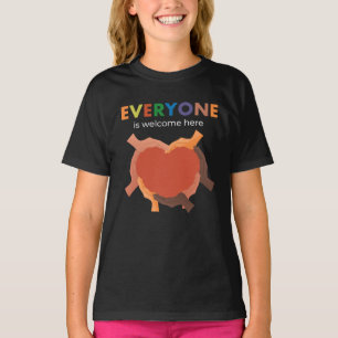Iedereen is welkom, diversiteit en inclusie zijn g t-shirt