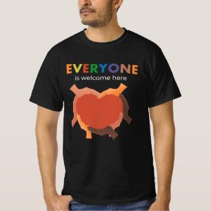 Iedereen is welkom, diversiteit en inclusie zijn g t-shirt