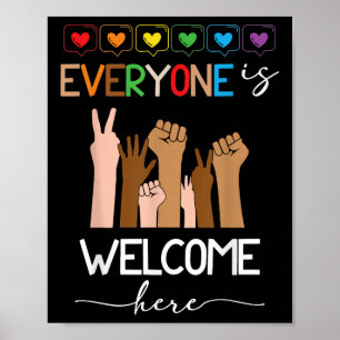 Iedereen is welkom hier Idaho leraar voor mannen d Poster