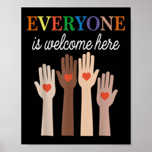 Iedereen is welkom hier Idaho T-shirt1.png Poster