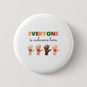 Iedereen is welkom hier Idaho Teacher 11 Ronde Button 5,7 Cm (Voorkant)