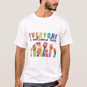 Iedereen is welkom hier Idaho Teacher 25 T-shirt