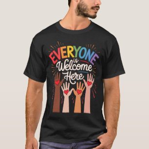 Iedereen is welkom hier Idaho Teacher 29 T-shirt