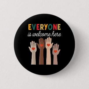 Iedereen is welkom hier Idaho Teacher _7 Ronde Button 5,7 Cm