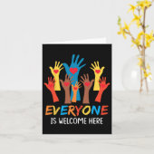 Iedereen is welkom hier Idaho Teacher Student 1 Kaart (Gele Bloem)