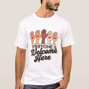 Iedereen is welkom hier Idaho Teacher Support Mar T-shirt