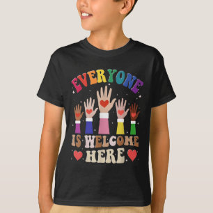 Iedereen is welkom hier in Idaho Teacher Stud T-shirt