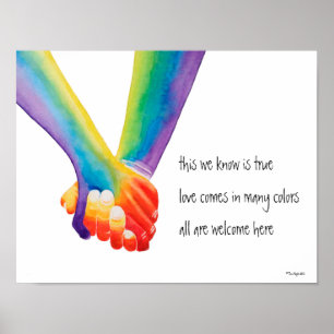 Iedereen is welkom hier Poster