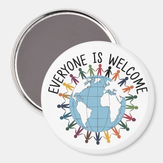 Iedereen is welkom magneet (Voorkant / Achterkant)