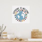 Iedereen is welkom poster (Keuken)