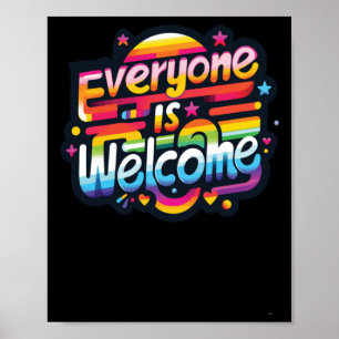 Iedereen is welkom Sticker 1 Poster
